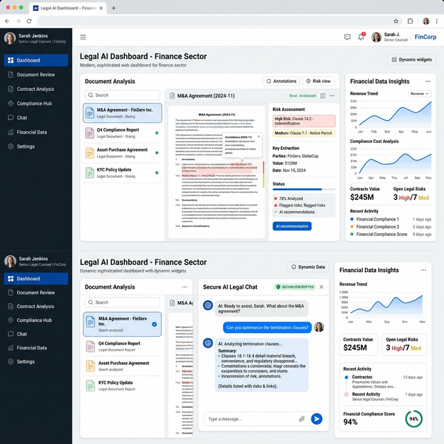 AI Legal Advisor Mockup